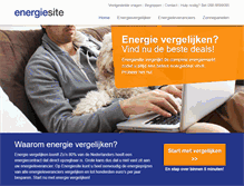 Tablet Screenshot of energiesite.nl